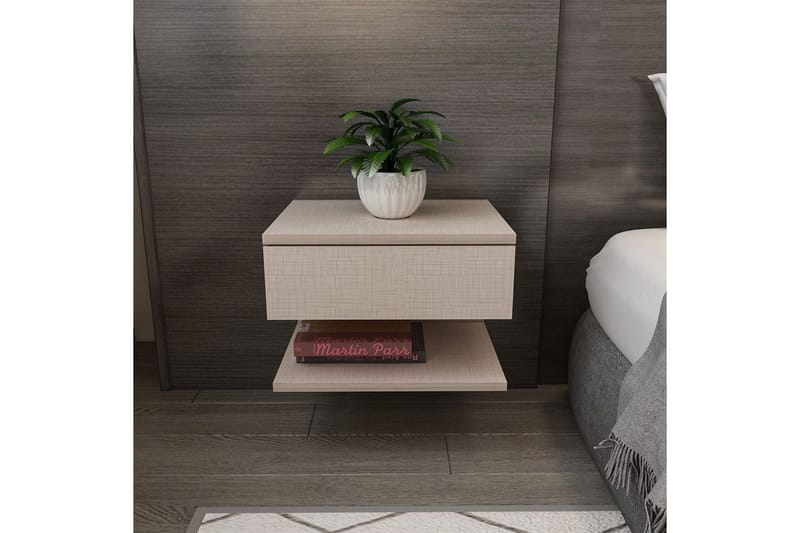 Telo Nattbord 45 cm - Beige - Møbler - Bord - Avlastningsbord - Sengebord & nattbord