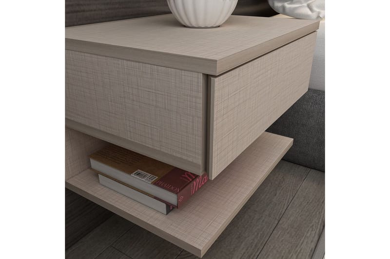 Telo Nattbord 45 cm - Beige - Møbler - Bord - Avlastningsbord - Sengebord & nattbord