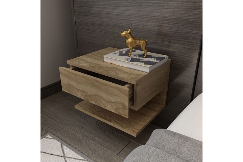 Telo Nattbord 45 cm - Eik - Møbler - Bord - Avlastningsbord - Sengebord & nattbord