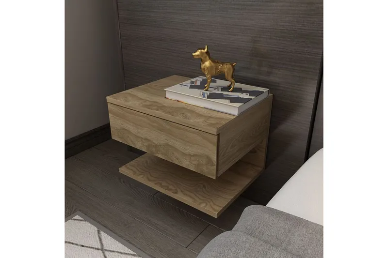 Telo Nattbord 45 cm - Eik - Møbler - Bord - Avlastningsbord - Sengebord & nattbord