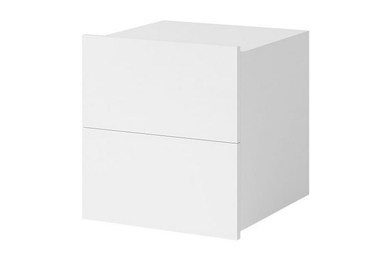 Tessan Nattbord 40 cm med Oppbevaring - Hvit - Sengebord & nattbord