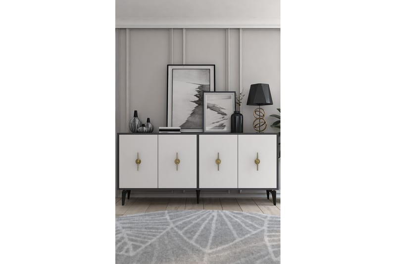 Thylen Konsollbord 180 cm - Antrasitt/Hvit - Møbler - Bord - Avlastningsbord - Gangbord