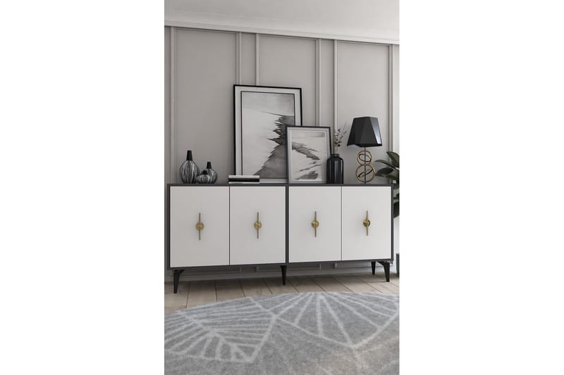 Thylen Konsollbord 180 cm - Antrasitt/Hvit - Møbler - Bord - Avlastningsbord - Gangbord