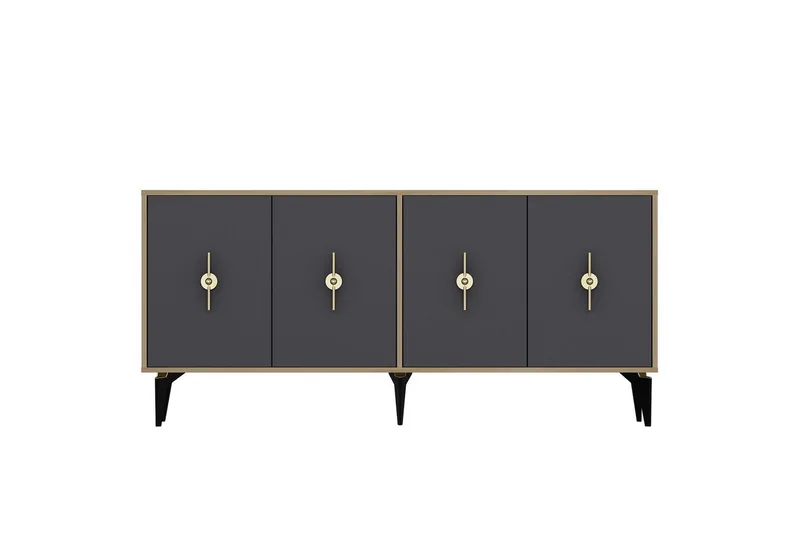 Thylen Konsollbord 180 cm - Eik/Antrasitt - Møbler - Bord - Avlastningsbord - Gangbord