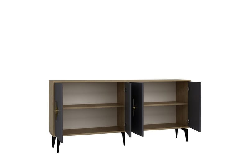 Thylen Konsollbord 180 cm - Eik/Antrasitt - Møbler - Bord - Avlastningsbord - Gangbord