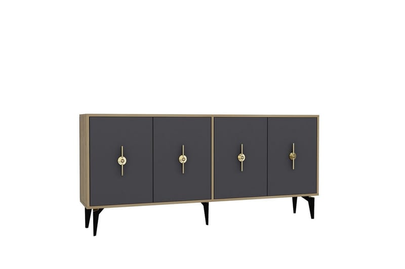 Thylen Konsollbord 180 cm - Eik/Antrasitt - Møbler - Bord - Avlastningsbord - Gangbord