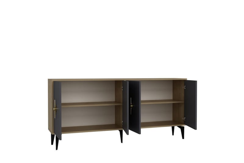 Thylen Konsollbord 180 cm - Eik/Antrasitt - Møbler - Bord - Avlastningsbord - Gangbord