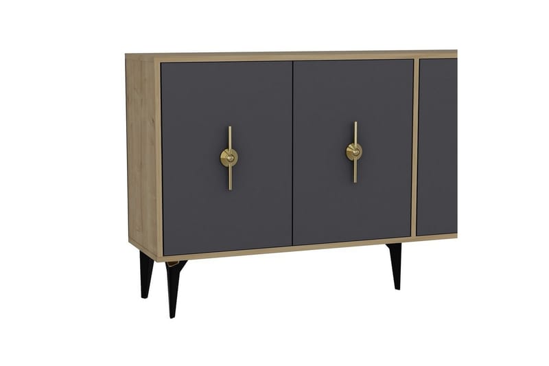 Thylen Konsollbord 180 cm - Eik/Antrasitt - Møbler - Bord - Avlastningsbord - Gangbord