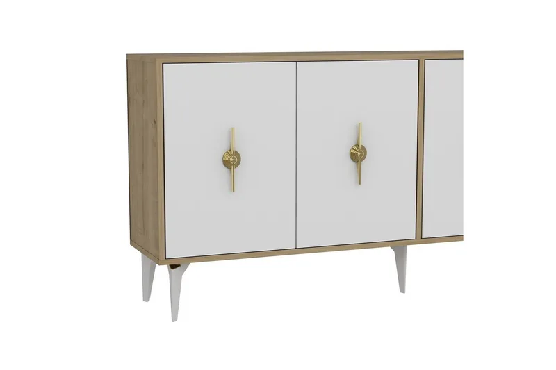 Thylen Konsollbord 180 cm - Eik/Hvit - Møbler - Bord - Avlastningsbord - Gangbord