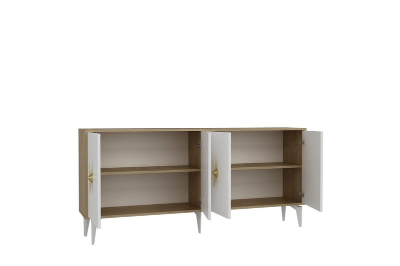 Thylen Konsollbord 180 cm - Eik/Hvit - Møbler - Bord - Avlastningsbord - Gangbord