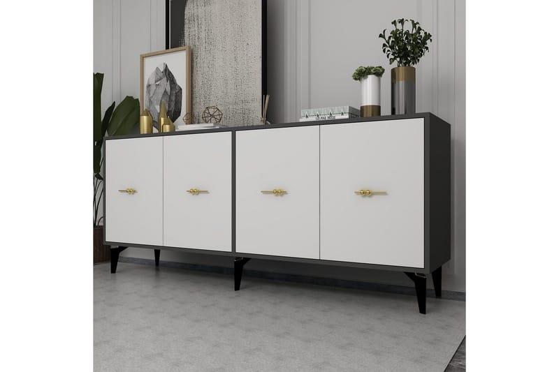 Thyros Konsollbord 180 cm - Antrasitt/Hvit - Møbler - Bord - Avlastningsbord - Gangbord