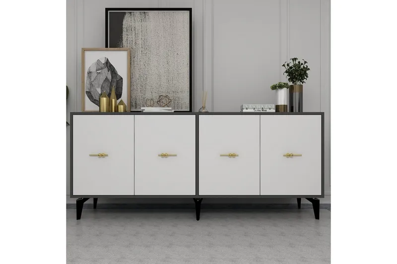 Thyros Konsollbord 180 cm - Antrasitt/Hvit - Møbler - Bord - Avlastningsbord - Gangbord