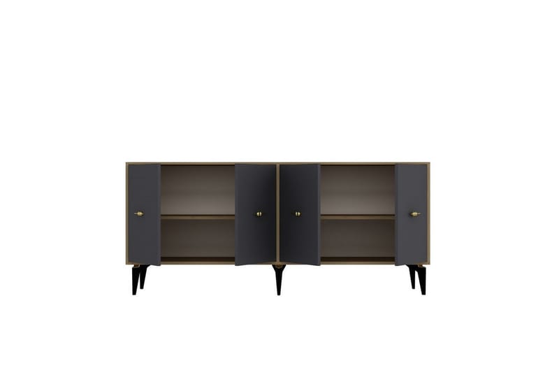 Thyros Konsollbord 180 cm - Eik/Antrasitt - Møbler - Bord - Avlastningsbord - Gangbord