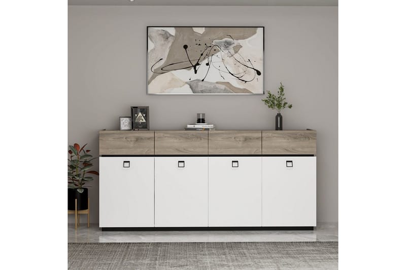 Tolwin Konsollbord 180 cm - Svart/Hvit - Møbler - Bord - Avlastningsbord - Gangbord