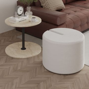 Torven Sett med sidebord 43x47x43 cm - Travertin - Møbler - Bord - Avlastningsbord - Lampebord & sidebord