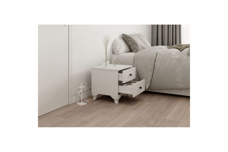 Torvenn Nattbord 45 cm - Matt Hvit - Møbler - Bord - Avlastningsbord - Sengebord & nattbord