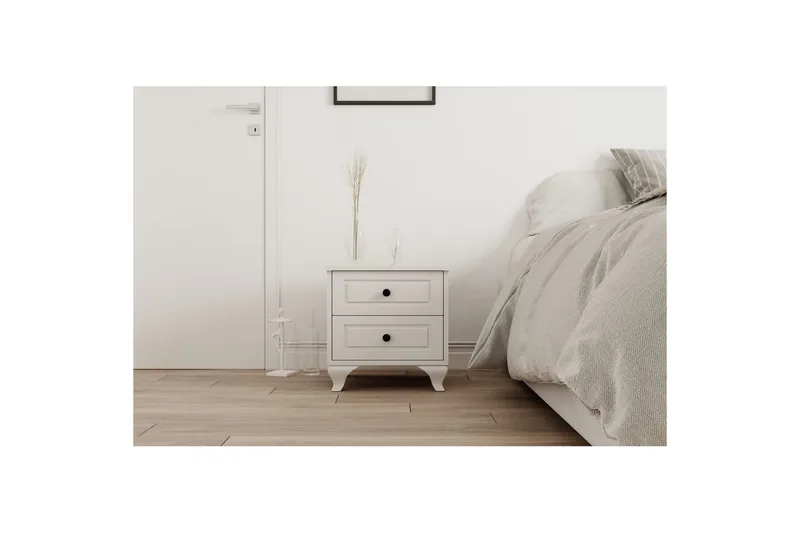 Torvenn Nattbord 45 cm - Matt Hvit - Møbler - Bord - Avlastningsbord - Sengebord & nattbord