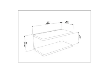 Torvic Nattbord 45 cm - Beige - Møbler - Bord - Avlastningsbord - Sengebord & nattbord