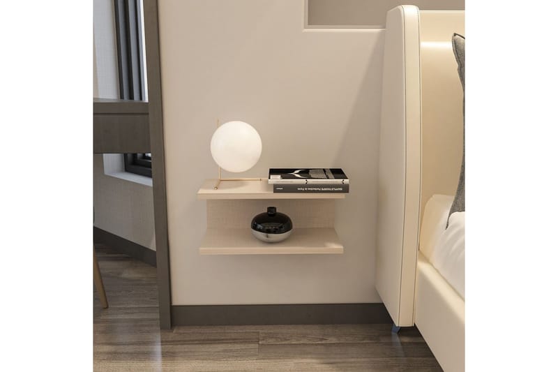 Torvic Nattbord 45 cm - Beige - Møbler - Bord - Avlastningsbord - Sengebord & nattbord
