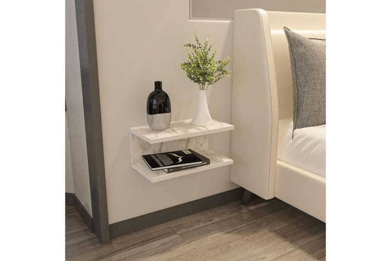 Torvic Nattbord 45 cm - Hvit - Møbler - Bord - Avlastningsbord - Sengebord & nattbord