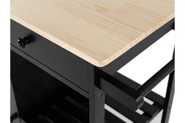 Trapani Serveringsbord 75 cm - Svart - Oppbevaring - Kjøkkenøyer