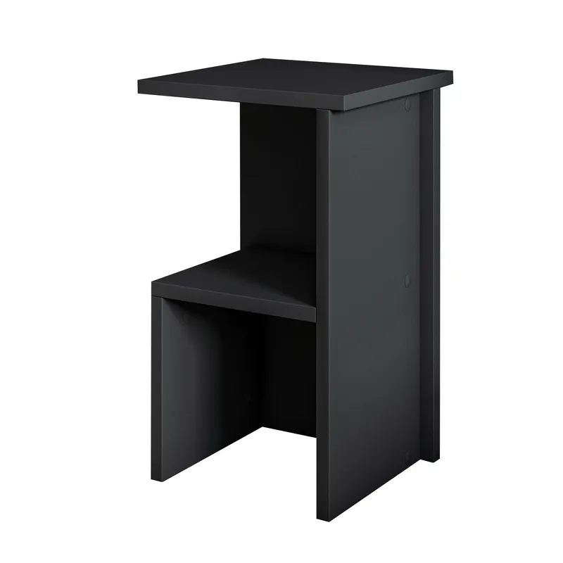Tunel Nattbord 29,6x50x29,6 cm - Antrasitt - Møbler - Bord - Avlastningsbord - Sengebord & nattbord