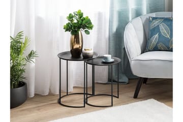 Twins Avlastningsbord 2 St 40 | 40 cm - Svart - Møbler - Bord - Avlastningsbord - Settbord