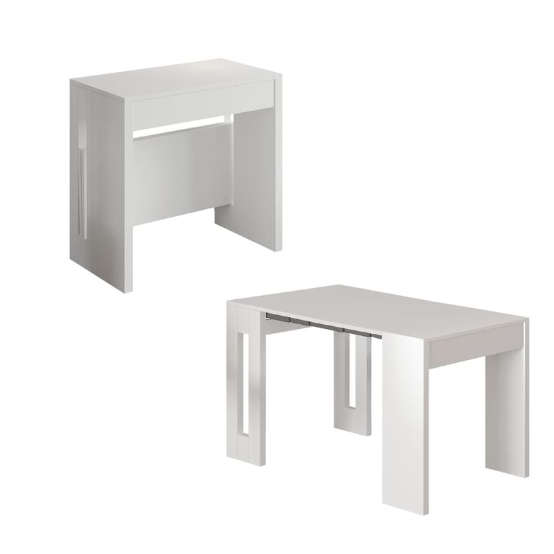 Uttrekkbart konsollbord Homitis Nivo (80 x 76,1 x 44 cm) Hvit, undefined