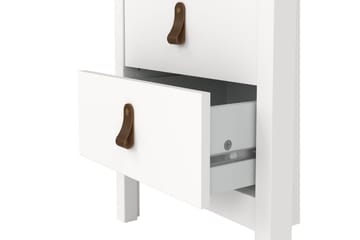 Vallvidera Sengebord 44 cm - Hvit - Møbler - Bord - Avlastningsbord - Sengebord & nattbord
