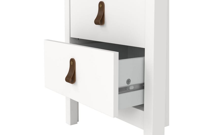 Vallvidera Sengebord 44 cm - Hvit - Møbler - Bord - Avlastningsbord - Sengebord & nattbord