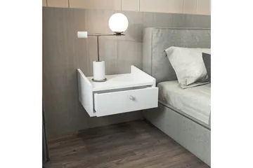Valros Nattbord 45 cm - Hvit - Møbler - Bord - Avlastningsbord - Sengebord & nattbord