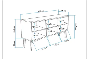 Valsot Konsollbord 170 cm - Brun - Oppbevaring - Oppbevaringsmøbler - Sideboard & skjenker
