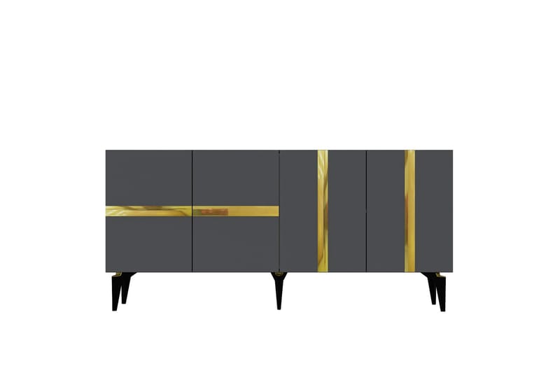 Vania Konsollbord 150 cm - Antrasitt/Gull - Møbler - Bord - Avlastningsbord - Gangbord
