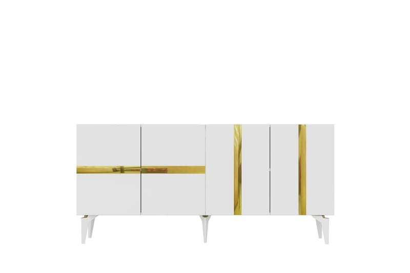 Vania Konsollbord 150 cm - Hvit/Gull - Møbler - Bord - Avlastningsbord - Gangbord