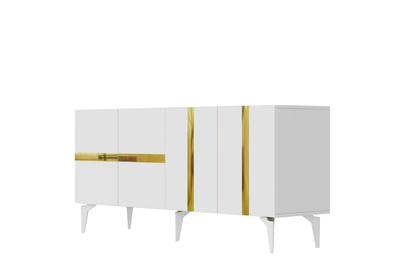 Vania Konsollbord 150 cm - Hvit/Gull - Møbler - Bord - Avlastningsbord - Gangbord