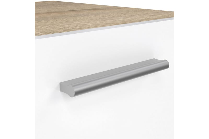Vansu Nattbord 40 cm - Hvit/Natur - Møbler - Bord - Avlastningsbord - Sengebord & nattbord