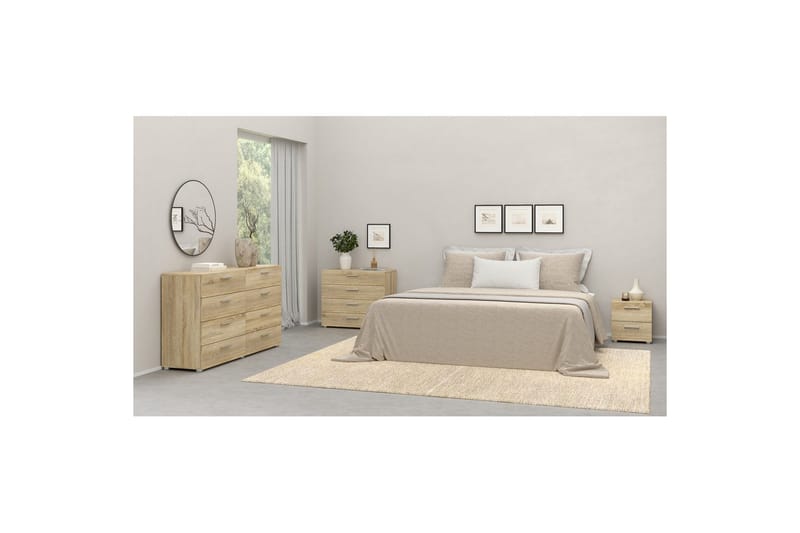 Vansu Nattbord 40 cm - Natur - Møbler - Bord - Avlastningsbord - Sengebord & nattbord