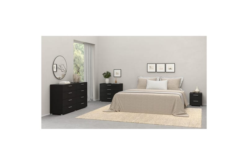 Vansu Nattbord 40 cm - Svart - Møbler - Bord - Avlastningsbord - Sengebord & nattbord