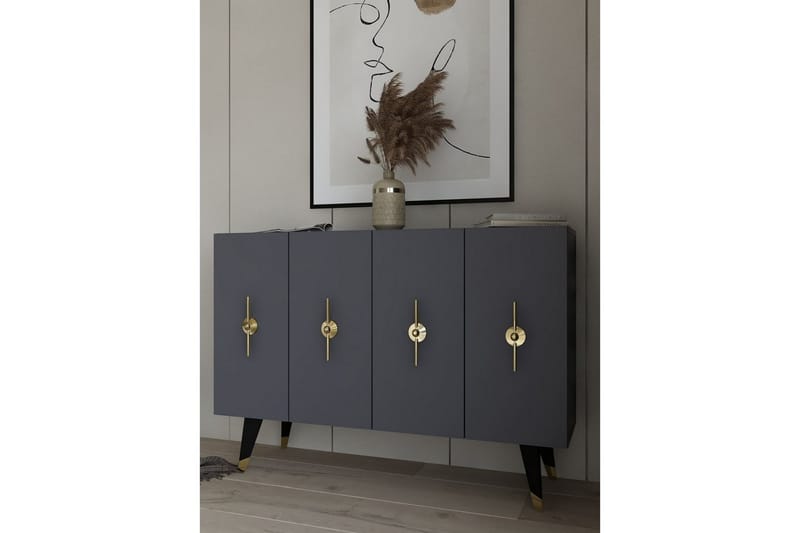 Varen Konsollbord 120 cm - Gull/Antrasitt - Møbler - Bord - Avlastningsbord - Gangbord