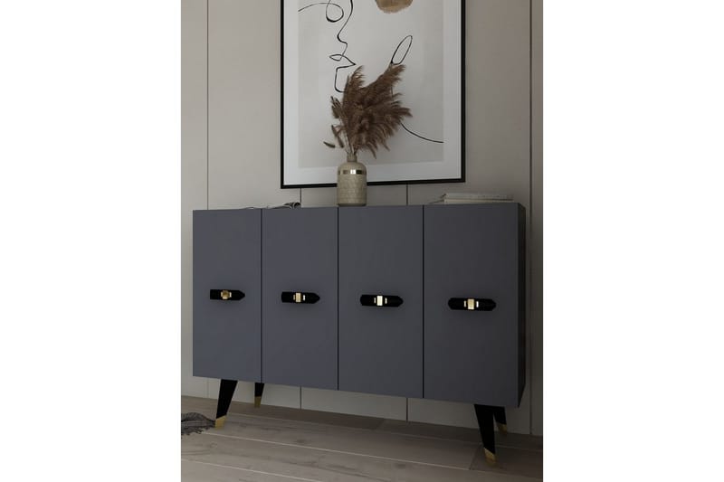 Varen Konsollbord 120 cm - Gull/Antrasitt - Møbler - Bord - Avlastningsbord - Gangbord