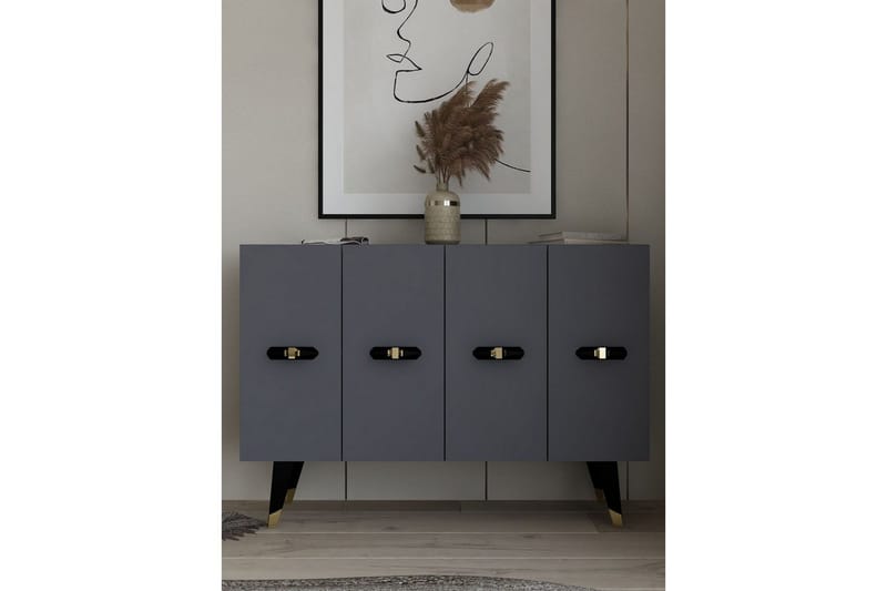 Varen Konsollbord 120 cm - Gull/Antrasitt - Møbler - Bord - Avlastningsbord - Gangbord