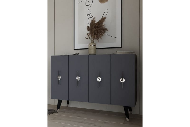 Varen Konsollbord 120 cm - Sølv/Antrasitt - Møbler - Bord - Avlastningsbord - Gangbord