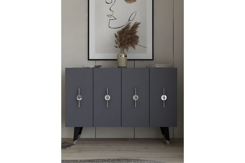 Varen Konsollbord 120 cm - Sølv/Antrasitt - Møbler - Bord - Avlastningsbord - Gangbord