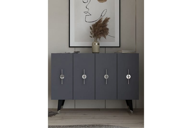 Varen Konsollbord 120 cm - Sølv/Antrasitt - Møbler - Bord - Avlastningsbord - Gangbord