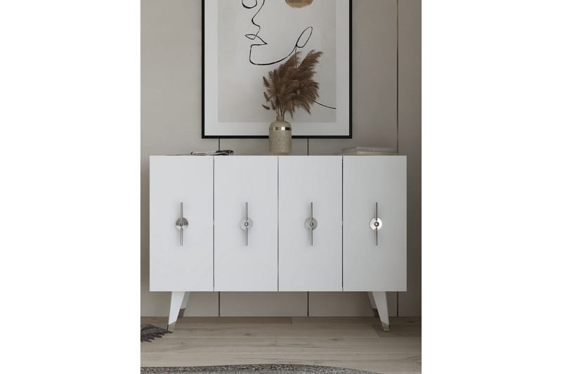 Varen Konsollbord 120 cm - Sølv/Hvit - Møbler - Bord - Avlastningsbord - Gangbord