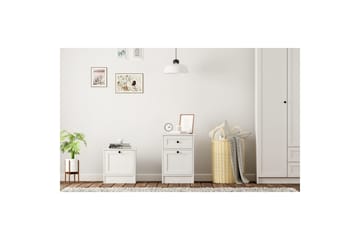 Varion Nattbord 45 cm - Matt Hvit - Møbler - Bord - Avlastningsbord - Sengebord & nattbord