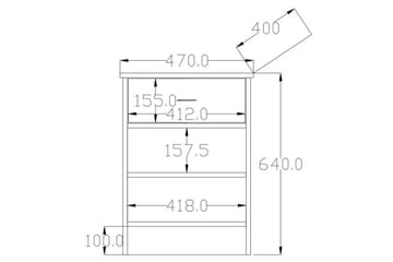 Varion Nattbord 45 cm - Matt Hvit - Møbler - Bord - Avlastningsbord - Sengebord & nattbord