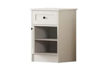 Varion Nattbord 45 cm - Matt Hvit - Møbler - Bord - Avlastningsbord - Sengebord & nattbord