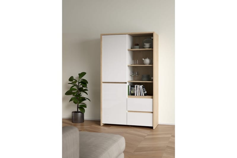 Varun Konsollbord 100 cm - Hvit/Natur - Møbler - Bord - Avlastningsbord - Gangbord