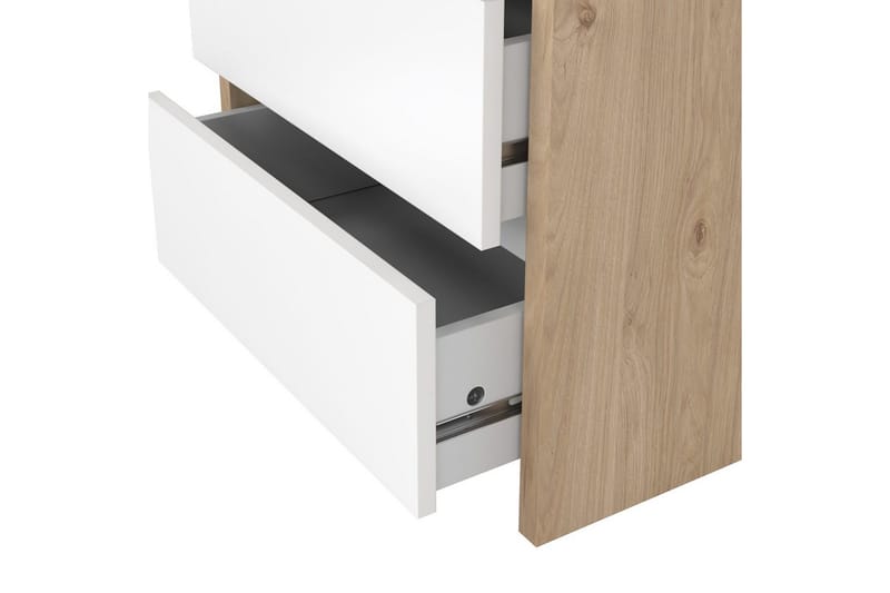 Varun Sengebord 52 cm - Hvit - Møbler - Bord - Avlastningsbord - Sengebord & nattbord